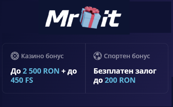 Mr Bit начален бонус до 1000 лв. и 450 безплатни завъртания